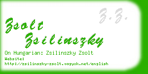 zsolt zsilinszky business card